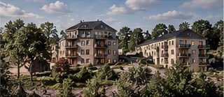 Illustrativ bostadsbebyggelse